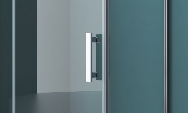 Душевая кабина BelBagno Kraft 120x80 прозрачное стекло, хром левый, KRAFT-AH-12-120/80-C-Cr-L