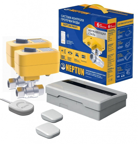 Защита от протечек Neptun Система Neptun PROFI WiFi 1/2, 2205739