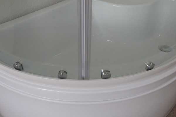 Душевая кабина Royal Bath 120х80х200, прозрачное стекло, белый профиль, левый, RB 8120BK-T-L