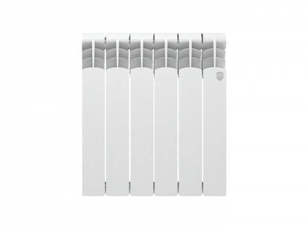 Радиатор биметаллический Royal Thermo Revolution Bimetall 500 2.0 – 6 секций, белый, RTRB250006