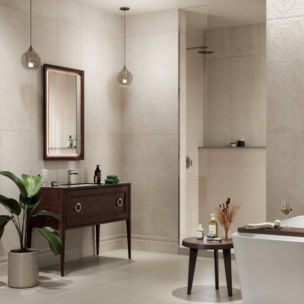 Бордюр Kerama Marazzi Багет Монсеррат бежевый светлый мат 40х7,3, BLF006R