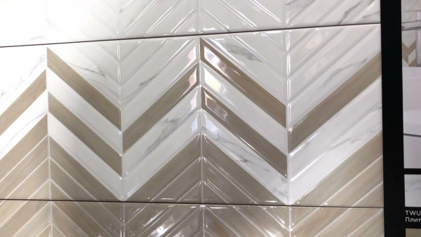 Керамическая плитка настенная Alma Ceramica рельефная Токио / Tokio 200*600*8, TWU11TOK014