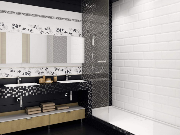 Плитка настенная Kerama Marazzi Бельканто 15х40 белый грань 15080