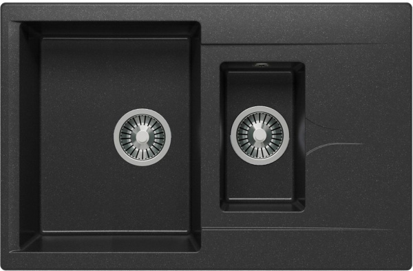Кухонная мойка Polygran BRIG-770 (Кухонная мойка Polygran BRIG-770 №16 Черн)