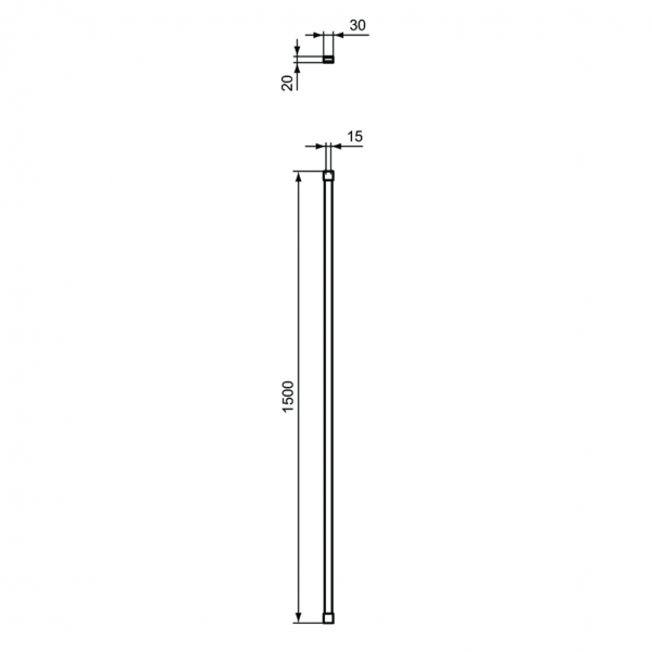 Потолочный кронштейн Ideal Standard 1500 мм, T4892EO