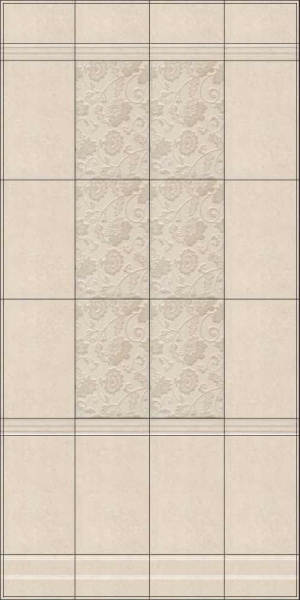 Бордюр багет Kerama Marazzi Сады Сабатини серый 25x5,5, BLE015