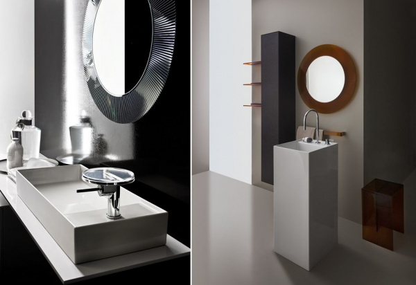 Kartell BY LAUFEN зеркало круглое 780 мм crystal 3.8633.1.084.000.1