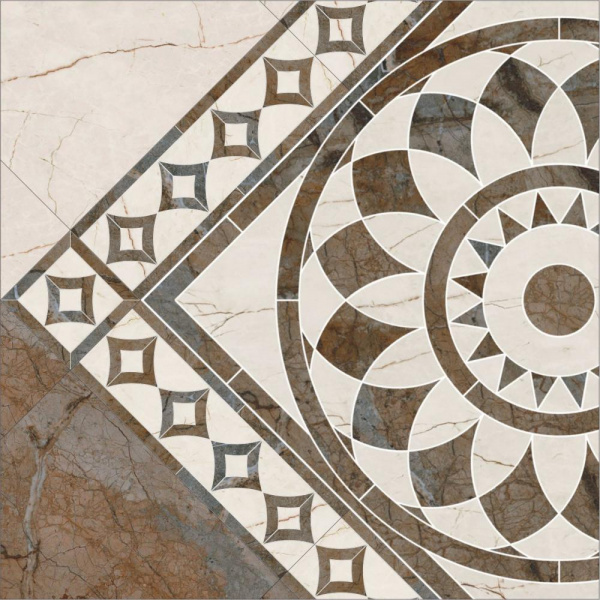 Декор напольный Kerama Marazzi Милан Театро наборный 100x100x9,5, ID111