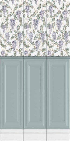 Бордюр Kerama Marazzi Монфорте белый структура 40x3,4, LSA013R