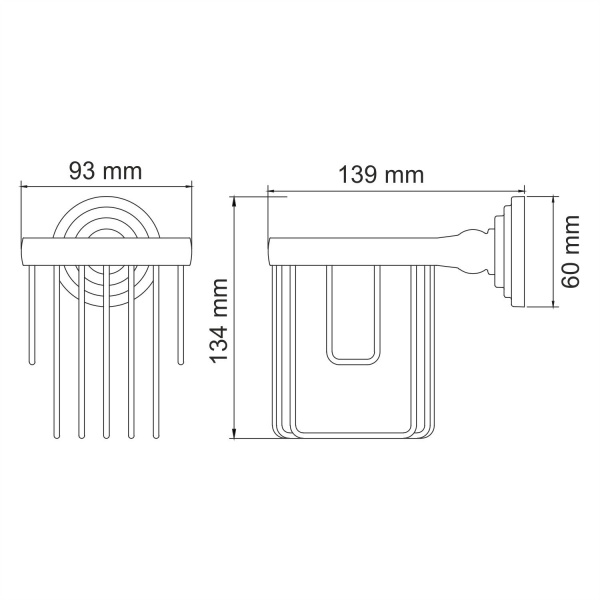 Держатель освежителя WasserKRAFT Ammer K-7000, K-7045