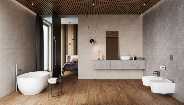 Керамическая плитка настенная Eurotile Ceramica ANDORA (свет.) 29,5х89,5, 610 ADO1GY